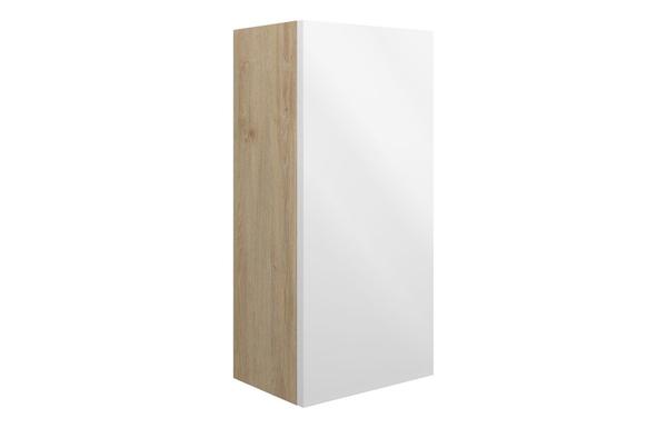 Eden 300mm Slim Base Unit - White Gloss (Oak Cab)